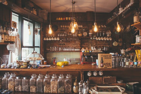 image of interior of a coffee shop