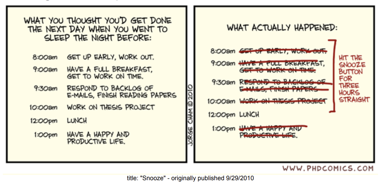 Comic Strip snooze