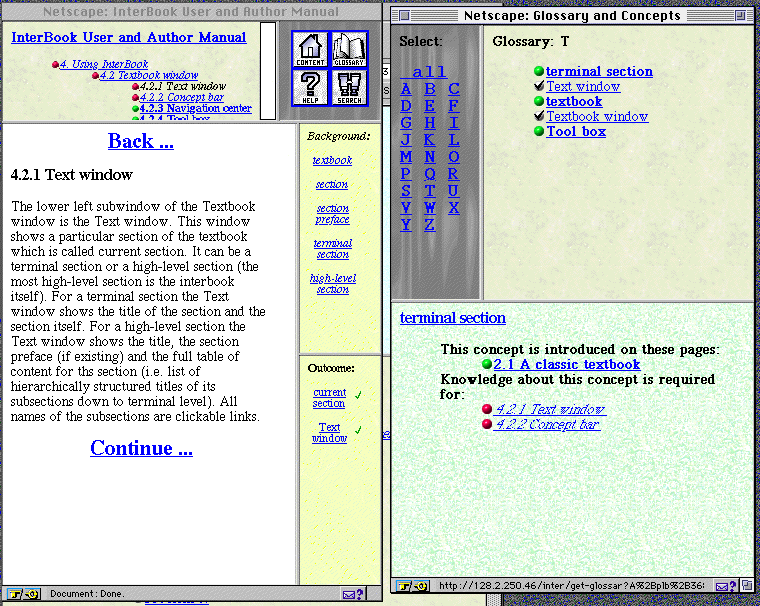 InterBook Interface