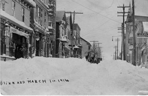 Blizzard 3-1-1914, looking north
