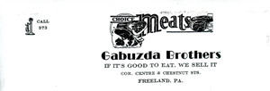 Gabuzda Bros. letterhead