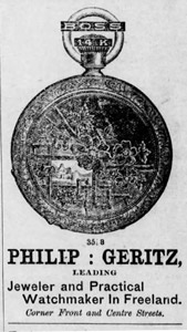 Philip Geritz ad, 1895