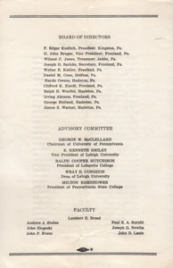 MMI 1950 Commencement program