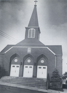 St. Anthony's new church building, 1940