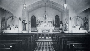 St. Anthony's new interior, 1940
