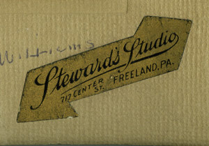 Steward Studio label, 1917