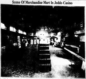Jeddo Casino set up for Merchandise Mart, 1940
