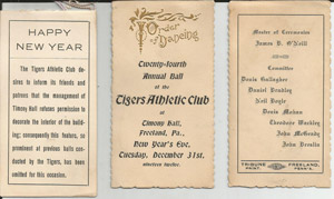 Tigers Club Ball cards, 1912