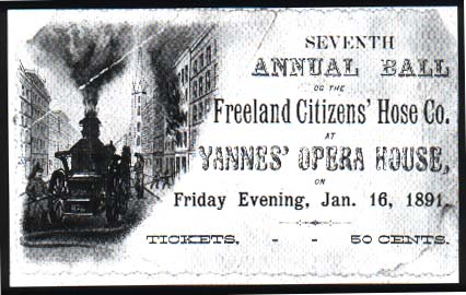 Invitation to the Firemen's Ball